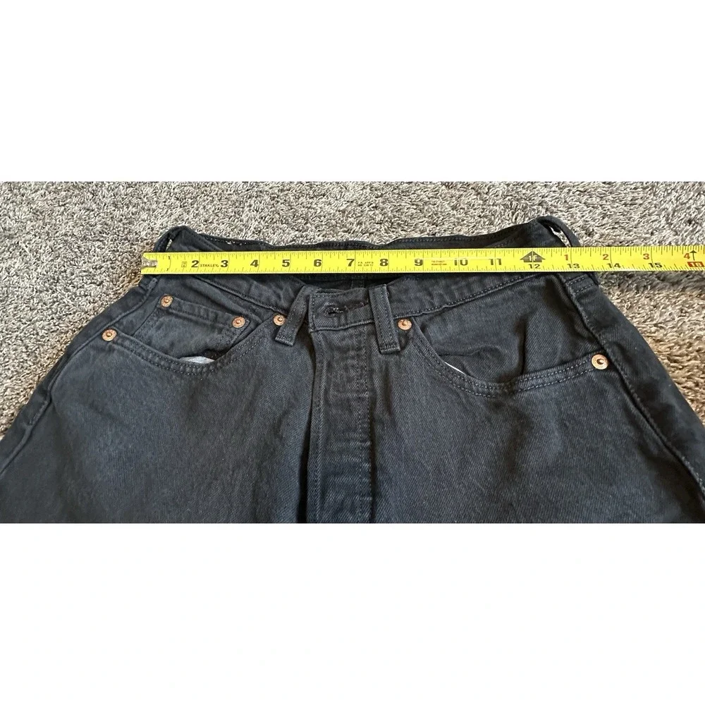 Levi's 501 Men's Black Button Fly Jeans 27x30 Straight Vintage Fit